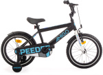 AMIGO Speeder 16 Zoll Jungen Rücktrittbremse Schwarz/Blau