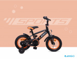 AMIGO Sports 16 Inch 25,4 cm Jongens Terugtraprem Zwart