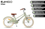 AMIGO Urban Aluminium Frame 26 Inch Meisjes Terugtraprem Groen