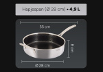 Arbaer Dishpan Induction Ø 28 cm with Honeycomb Non-stick coating