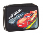 Arditex etui Cars 18 x 15 x 4 cm textiel zwart 27-delig Arditex etui Cars 18 x 15 x 4 cm textiel zwart 27-delig