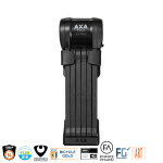 AXA Fold Ultra Vouwslot 90 cm 8 mm Gehard Staal Zwart