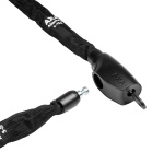 AXA Absolute Kettingslot 150 cm Ø 5 mm Auto-Click Zwart