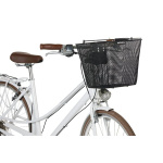 Basil Bilbao Bicycle basket with KlickFix incl. handlebar stem holder Black