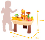 Beach Toys Sand and Water Table with Accessories 29-piece
