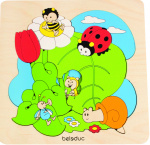 beleduc vormenpuzzel Weiland junior hout 8 stukjes beleduc vormenpuzzel Weiland junior hout 8 stukjes