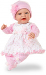 Berjuan babypop Baby Sweet meisjes 50 cm vinyl/textiel wit/roze Berjuan babypop Baby Sweet meisjes 50 cm vinyl/textiel wit/roze