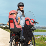 Bobike One Maxi Bicycle Seat Rear with EB-D Carrier Mount Urban Black