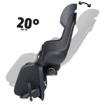 Bobike Go Maxi Bicycle Seat Rear Carrier Attachment + Sleep Mode Black