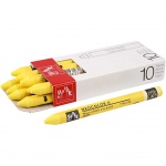 Caran d'Ache waskrijt Neocolor II geel 10 stuks Caran d'Ache waskrijt Neocolor II geel 10 stuks