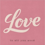 Chic.Mic canvas schilderij 20 x 20 x 4 cm Love Chic.Mic canvas schilderij 20 x 20 x 4 cm Love