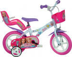Dino Meisjesfietsen Barbie 12 Inch 21 cm Meisjes Doortrapper Wit/Roze Dino Meisjesfietsen Barbie 12 Inch 21 cm Meisjes Doortrapper Wit/Roze