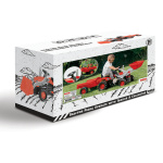 Dolu Pedal tractor with trailer & front loader Red/Black