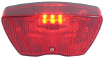 Edge City Carrier rear light 3 led including batteries Red