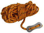 Eurotrail scheerlijnen 4 meter nylon oranje/zwart 4 stuks