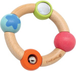 Everearth bijtring Little blue star 11 cm hout Everearth bijtring Little blue star 11 cm hout