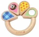 Everearth Grijpring bladvorm multicolor 9 cm Everearth Grijpring bladvorm multicolor 9 cm