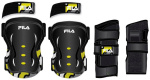 Fila skatebescherming junior zwart/geel maat XS Fila skatebescherming junior zwart/geel maat XS