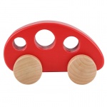 Hape houten auto 12,5 cm rood Hape houten auto 12,5 cm rood