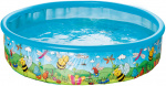 Happy People opblaaszwembad Flower & Friends 185 x 39 cm blauw Happy People opblaaszwembad Flower & Friends 185 x 39 cm blauw
