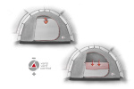 High Peak Santiago 5.0 Family tent 5-person 430 x 280 cm Gray