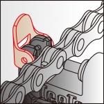 IceToolz chain punch 1/2 '' x 3/32 '' & 1/2 '' x 1/8 '' steel