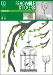 Imagicom muursticker Heart Three 50 x 70 cm vinyl grijs/groen Imagicom muursticker Heart Three 50 x 70 cm vinyl grijs/groen