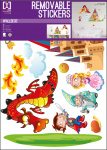 Imagicom muursticker Prince And Dragon 50 x 70 cm vinyl rood Imagicom muursticker Prince And Dragon 50 x 70 cm vinyl rood