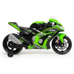 Injusa elektrische kindermotorfiets Kawasaki ZX10 12V groen
