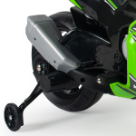 Injusa elektrische kindermotorfiets Kawasaki ZX10 12V groen