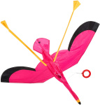 Invento vlieger flamingo 3D junior 135 cm polyester/carbon roze Invento vlieger flamingo 3D junior 135 cm polyester/carbon roze