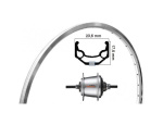 KGS Nexus-7 Rear Wheel 28 inch Aluminum Rollerbrake Silver