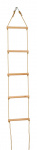 Kids At Work touwladder junior 140 cm hout bruin 9-delig Kids At Work touwladder junior 140 cm hout bruin 9-delig