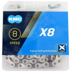 KMC ketting X8 smal 1/2 x 3/32 inch 114S 6/7/8 speed staal