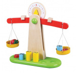 Lelin Toys weegschaal junior 30 x 26,8 cm hout 11-delig Lelin Toys weegschaal junior 30 x 26,8 cm hout 11-delig