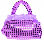 LG-Imports handtasje glitters meisjes 16 cm katoen paars LG-Imports handtasje glitters meisjes 16 cm katoen paars
