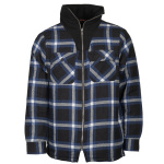 Life Line Peter gevoerde flanel vest heren zwart/wit/blauw