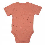 Little Indians romper Dots junior katoen terracotta/zwart