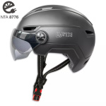 Lynx Visor Pro Scooter- en Fietshelm met Vizier NTA8776 Zwart