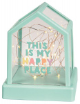Moses decoratieverlichting huisje USB/batterij 13 cm groen Moses decoratieverlichting huisje USB/batterij 13 cm groen