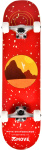 Move skateboard Nature 79 x 19,7 cm rood/wit Move skateboard Nature 79 x 19,7 cm rood/wit