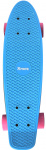 Move skateboard Old School Retro 57,5 cm aluminium lichtblauw Move skateboard Old School Retro 57,5 cm aluminium lichtblauw