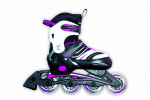 Muuwmi inline skates Kinderliner 82A nylon Abec5 roze/zwart mt 33-36 Muuwmi inline skates Kinderliner 82A nylon Abec5 roze/zwart mt 33-36