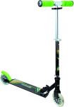 Muuwmi Neon 2-wiel Kinderstep LED Opvouwbaar Voetrem Zwart/Groen