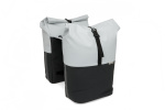 New Looxs Nyborg MIK Double Bicycle Bag 34 Liter Hellgrau/Schwarz