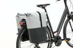 New Looxs Nyborg Double Bicycle Bag 34 Liter Light Gray/Black