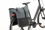 New Looxs Nyborg Dubbele Fietstas 34 Liter Donkergrijs/Zwart