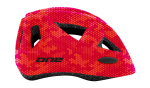 One Racer Bicycle Helmet Adjustable Junior Red
