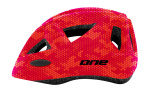 One Racer Bicycle Helmet Adjustable Junior Red