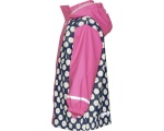 Playshoes regenjas bloemetjes roze/navy junior